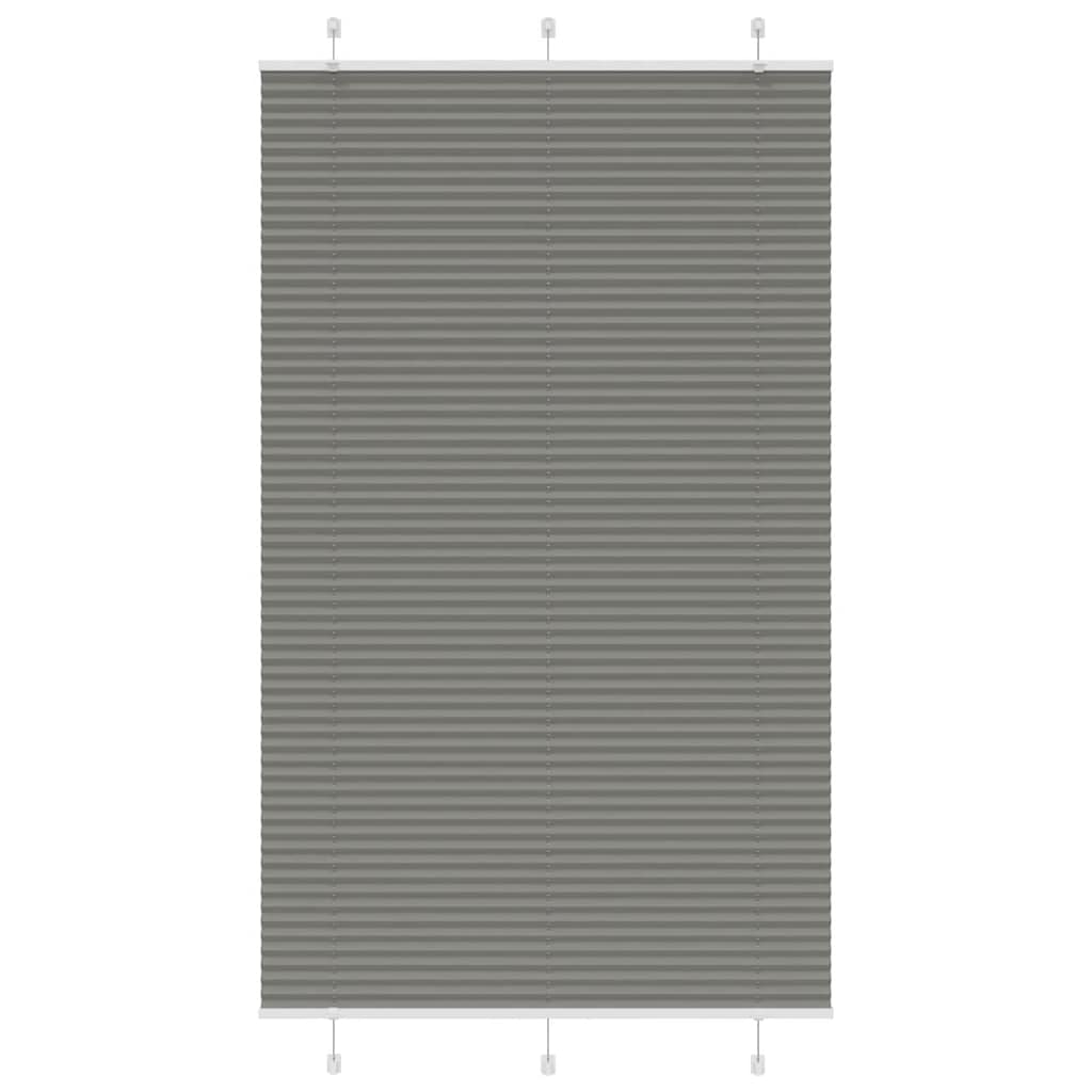 Plissee Anthrazit 115x200 cm Stoffbreite 114,4 cm Polyester
