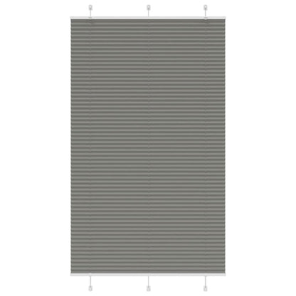 Plissee Anthrazit 115x200 cm Stoffbreite 114,4 cm Polyester