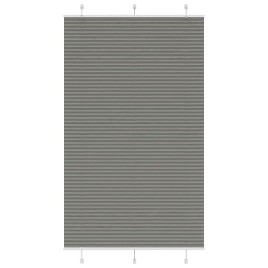 Plissee Anthrazit 115x200 cm Stoffbreite 114,4 cm Polyester