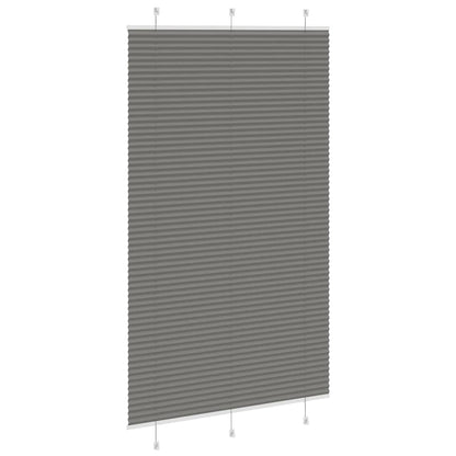 Plissee Anthrazit 115x200 cm Stoffbreite 114,4 cm Polyester
