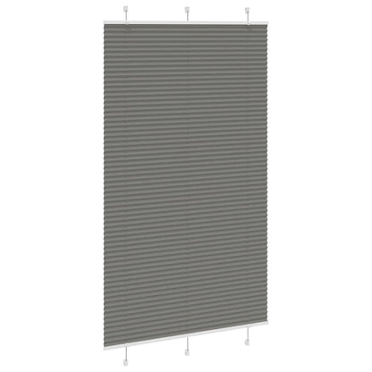 Plissee Anthrazit 120x200 cm Stoffbreite 119,4 cm Polyester