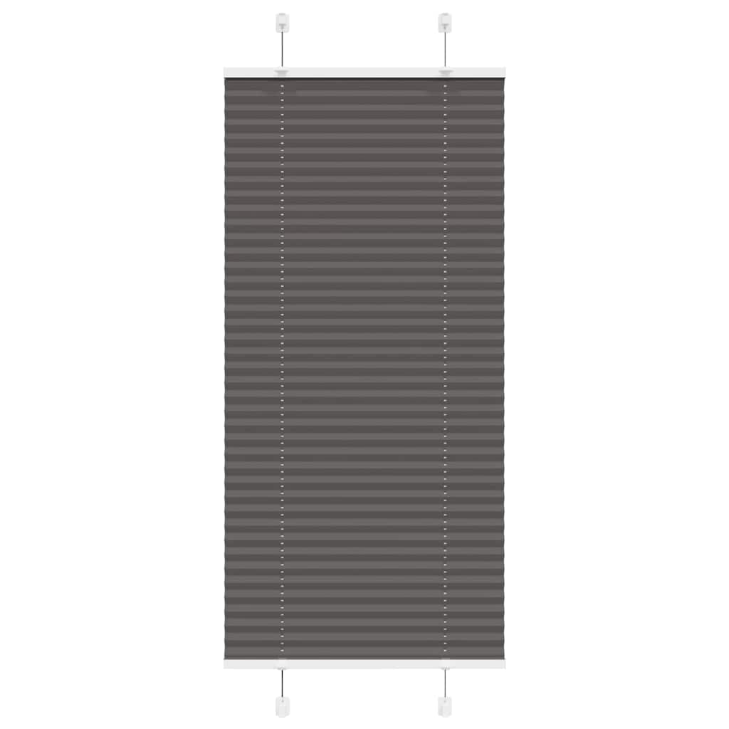 Plissee Schwarz 60x100 cm Stoffbreite 59,4 cm Polyester