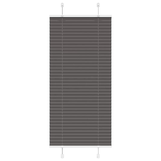 Plissee Schwarz 60x100 cm Stoffbreite 59,4 cm Polyester