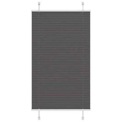 Plissee Schwarz 75x100 cm Stoffbreite 74,4 cm Polyester