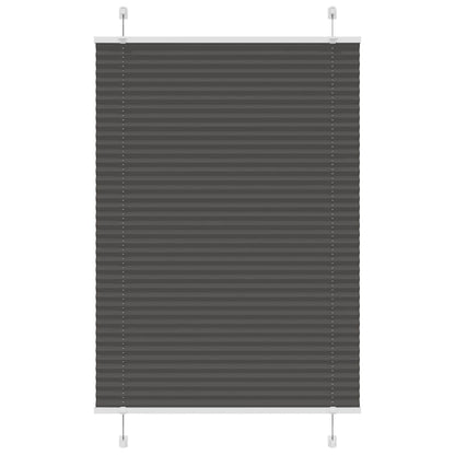 Plissee Schwarz 100x100 cm Stoffbreite 99,4 cm Polyester
