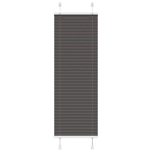 Plissee Schwarz 45x150 cm Stoffbreite 44,4 cm Polyester