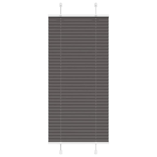 Plissee Schwarz 60x150 cm Stoffbreite 59,4 cm Polyester