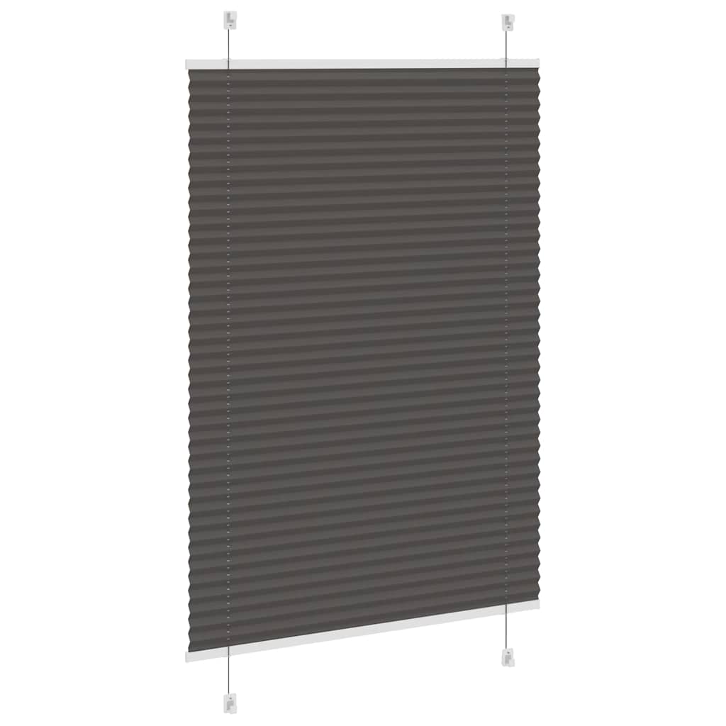 Plissee Schwarz 90x150 cm Stoffbreite 89,4 cm Polyester