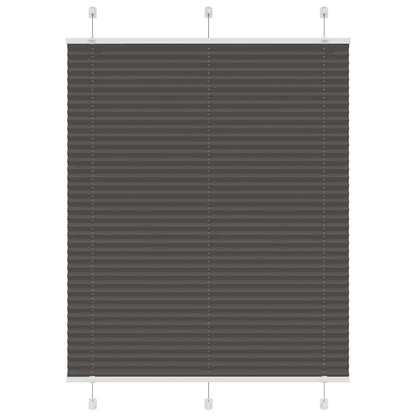 Plissee Schwarz 105x150 cm Stoffbreite 104,4 cm Polyester