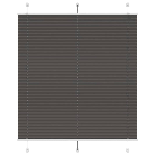 Plissee Schwarz 115x150 cm Stoffbreite 114,4 cm Polyester