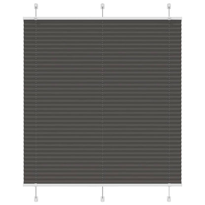 Plissee Schwarz 120x150 cm Stoffbreite 119,4 cm Polyester