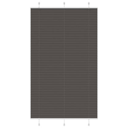 Plissee Schwarz 120x200 cm Stoffbreite 119,4 cm Polyester