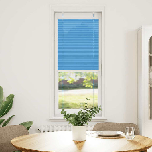 Plissee Blau 45x100 cm Stoffbreite 44,4 cm Polyester