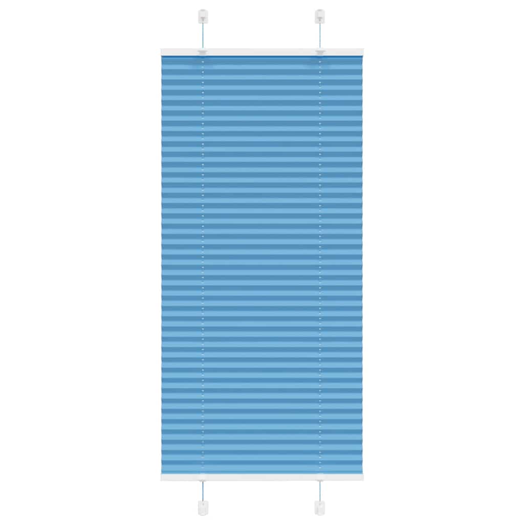 Plissee Blau 65x100 cm Stoffbreite 64,4 cm Polyester