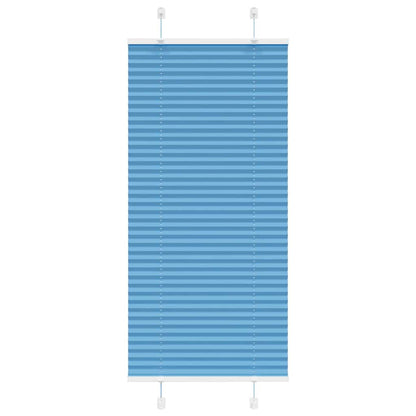 Plissee Blau 65x100 cm Stoffbreite 64,4 cm Polyester
