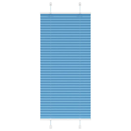 Plissee Blau 65x100 cm Stoffbreite 64,4 cm Polyester