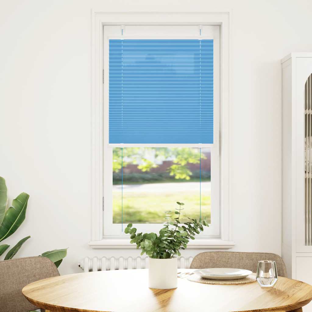 Plissee Blau 65x100 cm Stoffbreite 64,4 cm Polyester