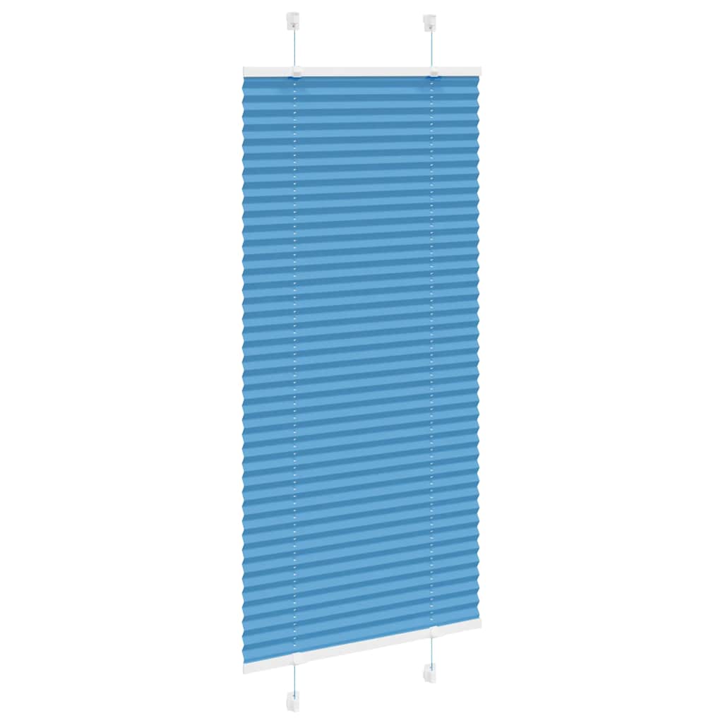 Plissee Blau 65x100 cm Stoffbreite 64,4 cm Polyester