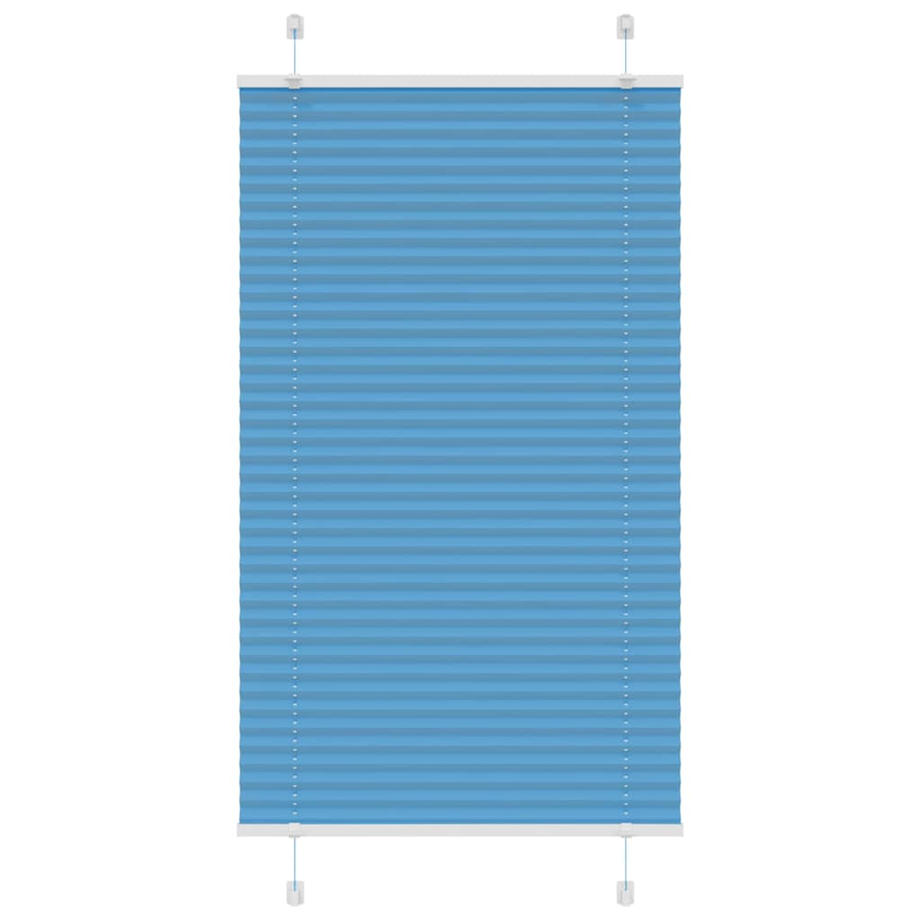 Plissee Blau 70x100 cm Stoffbreite 69,4 cm Polyester