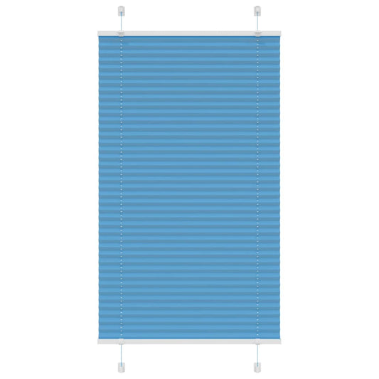 Plissee Blau 70x100 cm Stoffbreite 69,4 cm Polyester