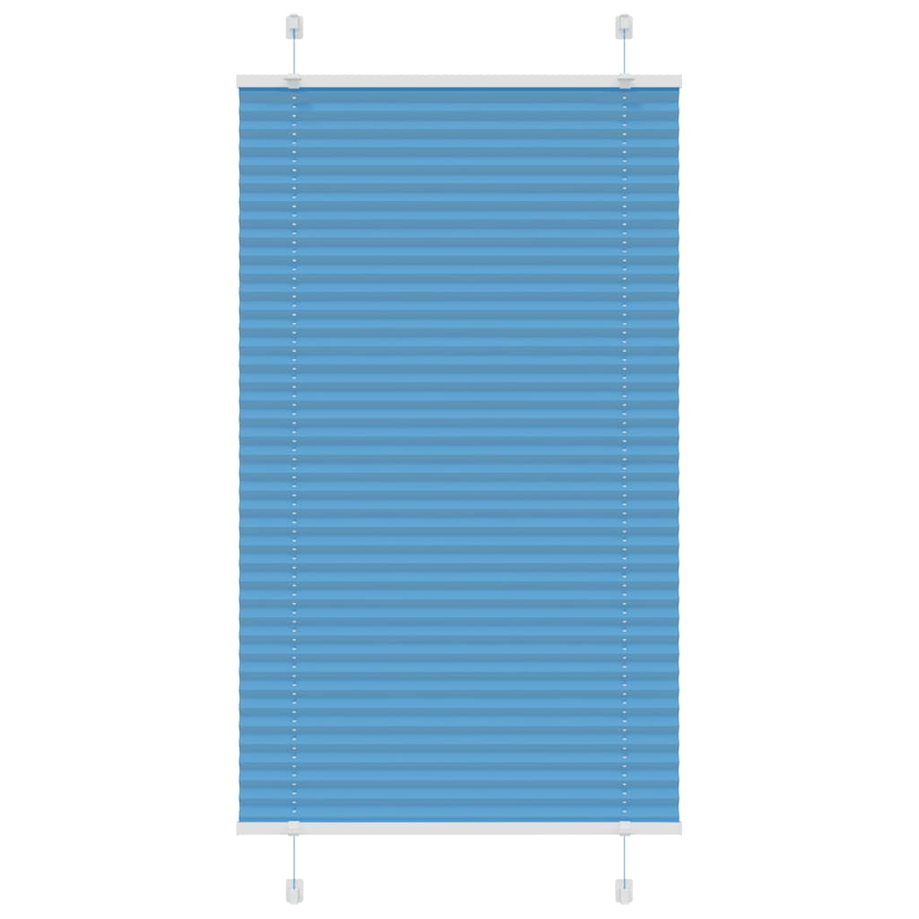 Plissee Blau 75x100 cm Stoffbreite 74,4 cm Polyester