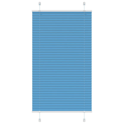 Plissee Blau 75x100 cm Stoffbreite 74,4 cm Polyester