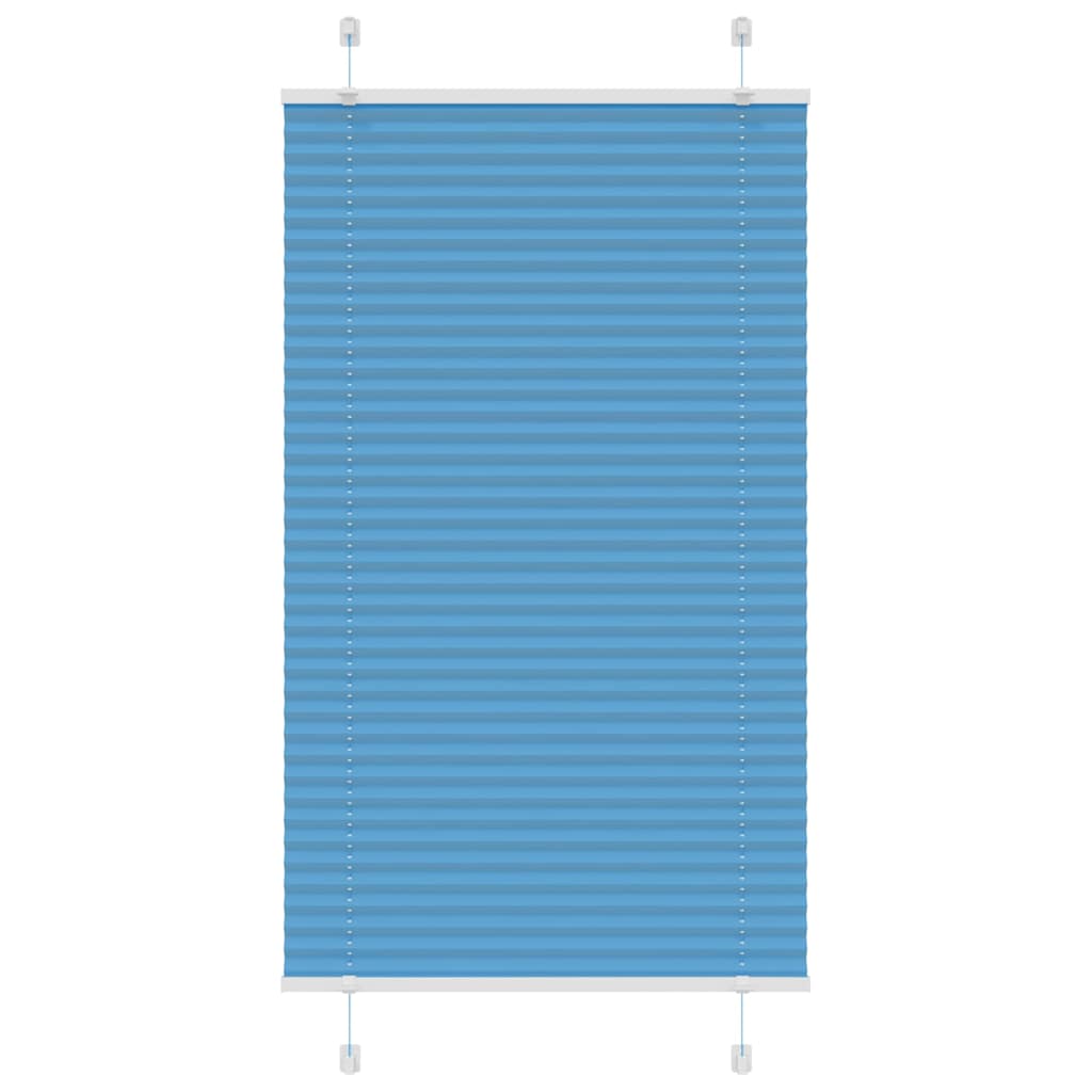 Plissee Blau 80x100 cm Stoffbreite 79,4 cm Polyester