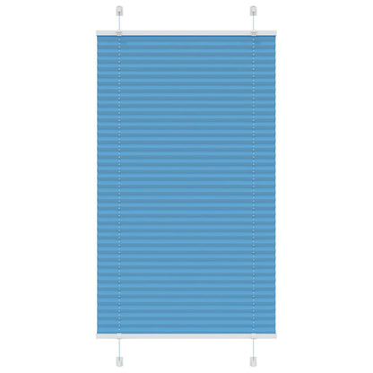 Plissee Blau 80x100 cm Stoffbreite 79,4 cm Polyester