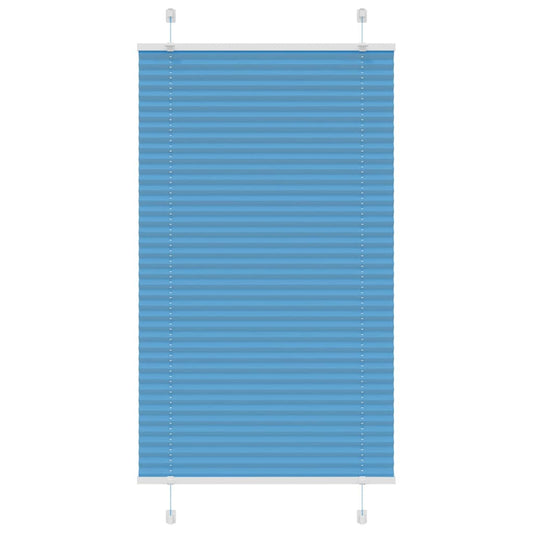 Plissee Blau 80x100 cm Stoffbreite 79,4 cm Polyester