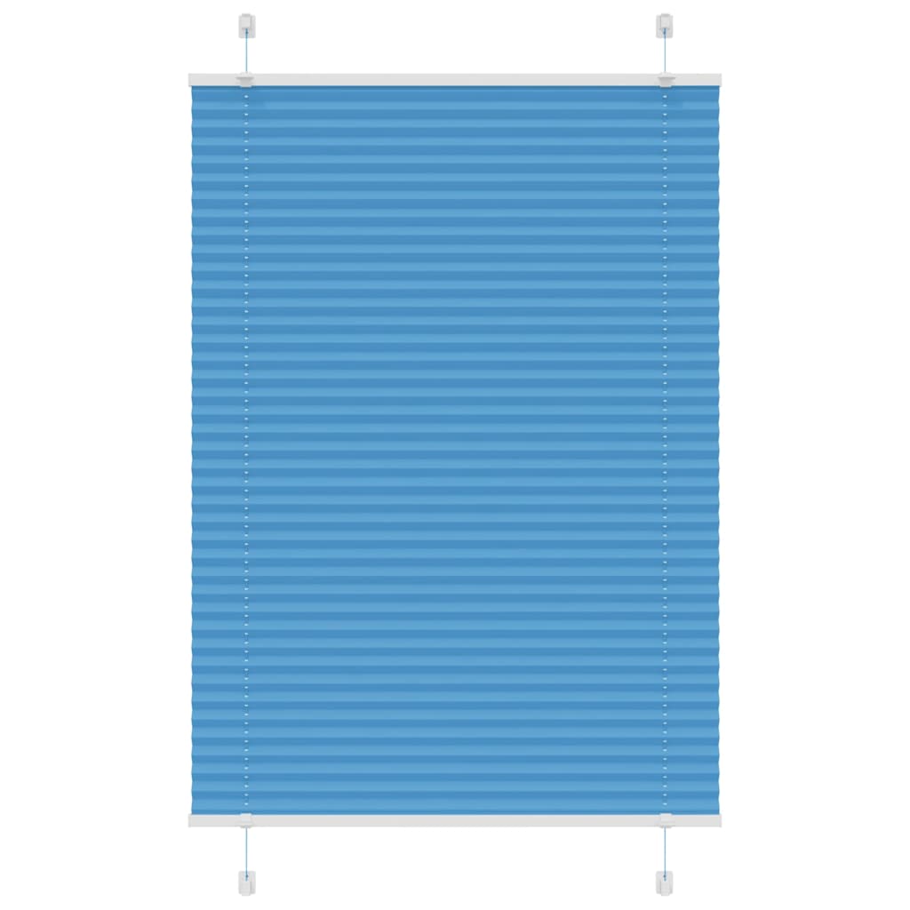 Plissee Blau 85x100 cm Stoffbreite 84,4 cm Polyester