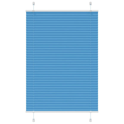 Plissee Blau 85x100 cm Stoffbreite 84,4 cm Polyester
