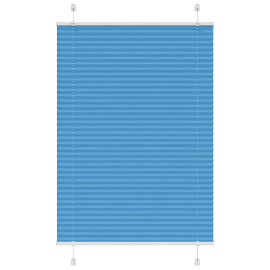 Plissee Blau 85x100 cm Stoffbreite 84,4 cm Polyester