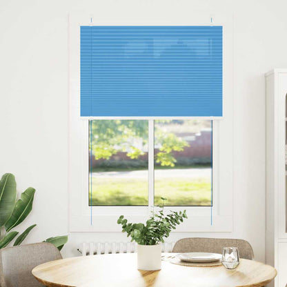 Plissee Blau 85x100 cm Stoffbreite 84,4 cm Polyester