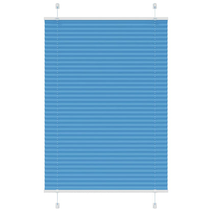 Plissee Blau 95x100 cm Stoffbreite 94,4 cm Polyester