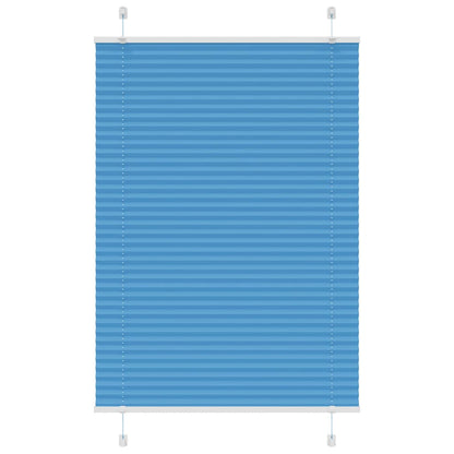 Plissee Blau 100x100 cm Stoffbreite 99,4 cm Polyester