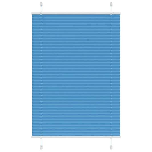 Plissee Blau 100x100 cm Stoffbreite 99,4 cm Polyester