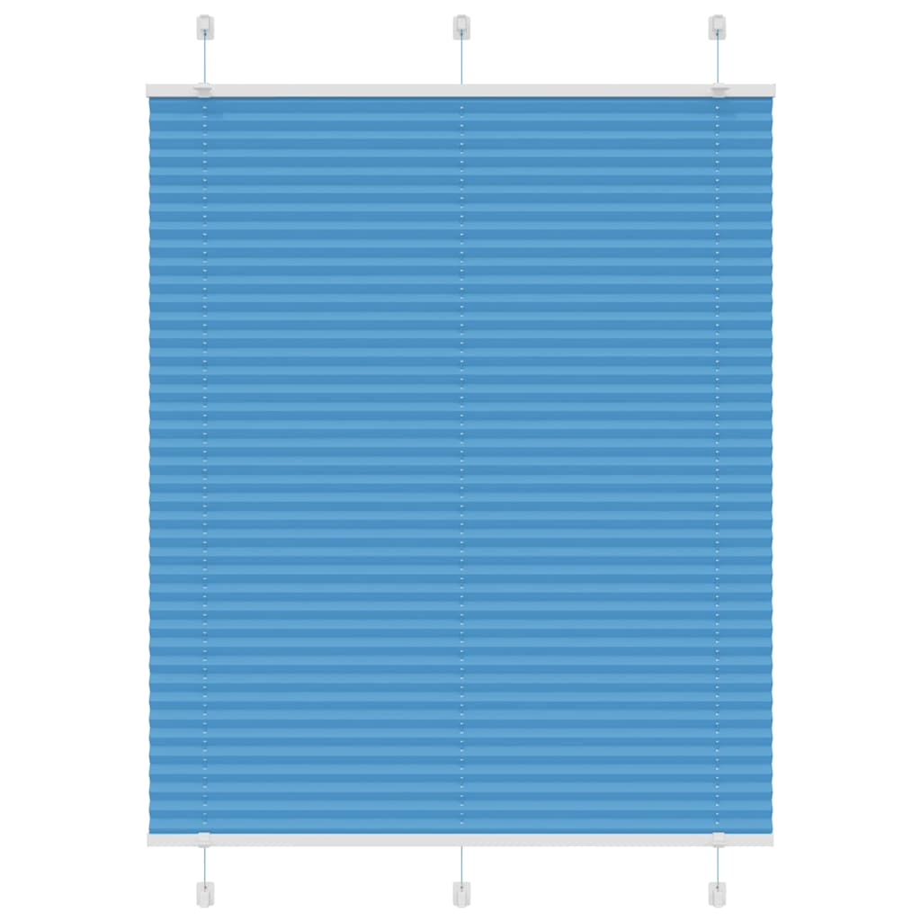 Plissee Blau 105x100 cm Stoffbreite 104,4 cm Polyester