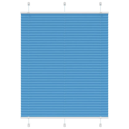 Plissee Blau 105x100 cm Stoffbreite 104,4 cm Polyester