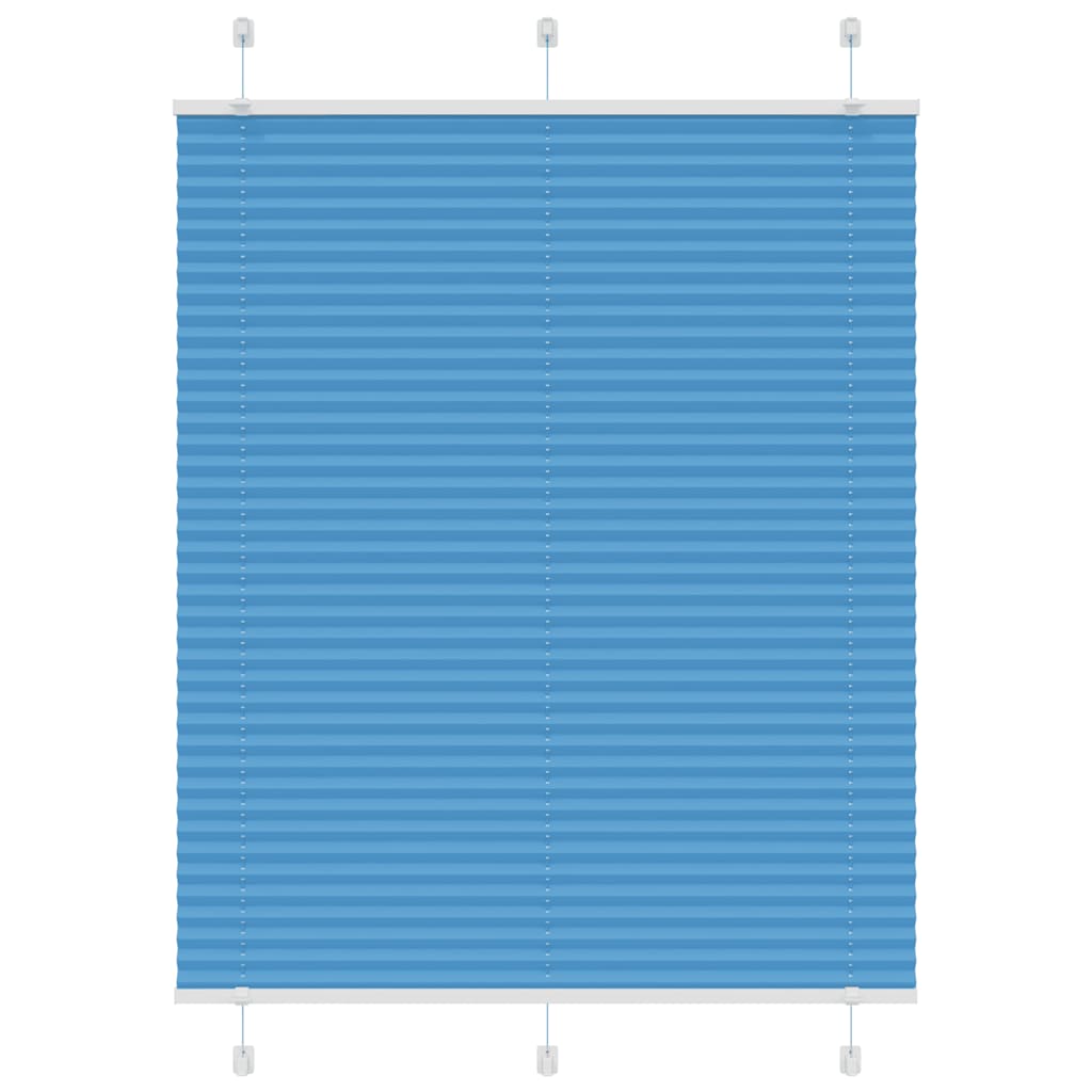 Plissee Blau 110x100 cm Stoffbreite 109,4 cm Polyester