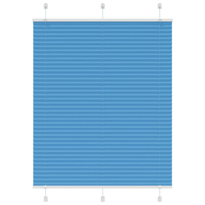 Plissee Blau 110x100 cm Stoffbreite 109,4 cm Polyester