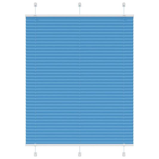 Plissee Blau 110x100 cm Stoffbreite 109,4 cm Polyester
