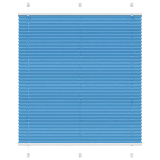 Plissee Blau 120x100 cm Stoffbreite 119,4 cm Polyester
