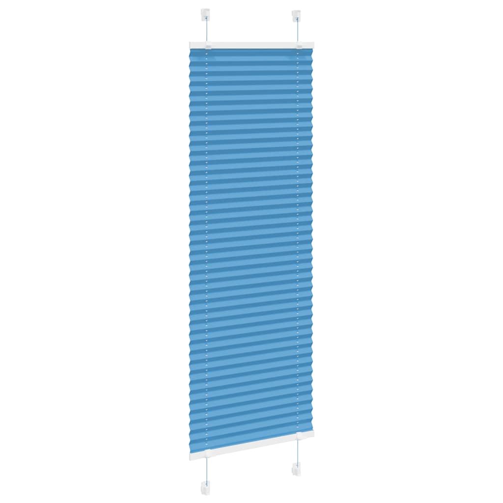 Plissee Blau 45x150 cm Stoffbreite 44,4 cm Polyester