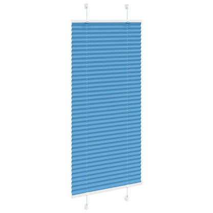 Plissee Blau 65x150 cm Stoffbreite 64,4 cm Polyester