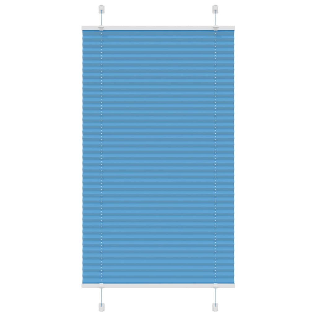 Plisseret Blå 70x150 cm Stofbredde 69,4 cm Polyester