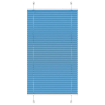 Plisseret Blå 70x150 cm Stofbredde 69,4 cm Polyester