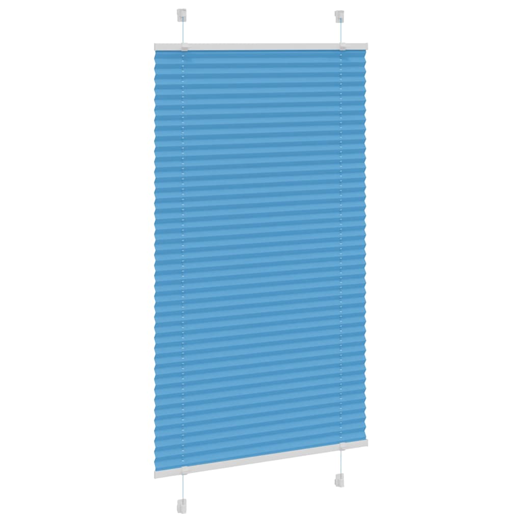 Plisseret Blå 70x150 cm Stofbredde 69,4 cm Polyester