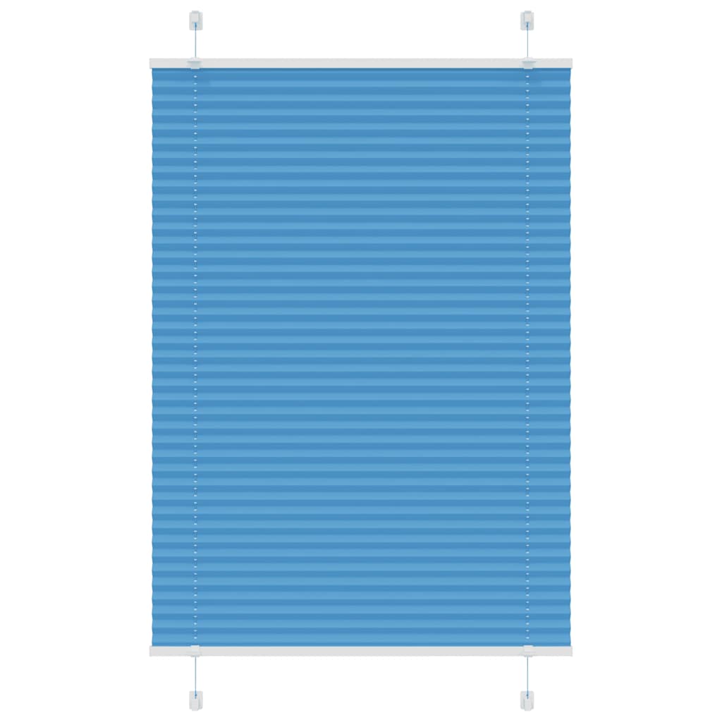 Plissee Blau 95x150 cm Stoffbreite 94,4 cm Polyester