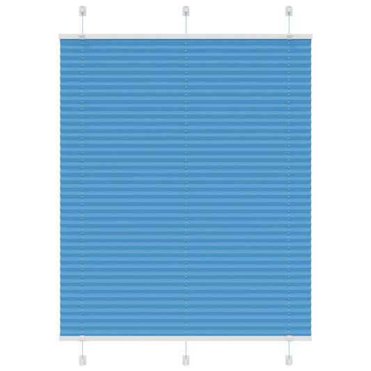 Plissee Blau 110x150 cm Stoffbreite 109,4 cm Polyester