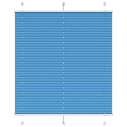 Plissee Blau 120x150 cm Stoffbreite 119,4 cm Polyester